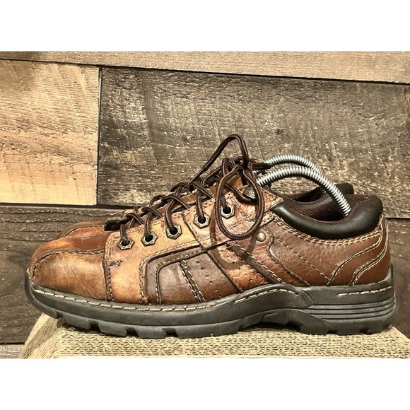 GBX Chunky Oxford Billard Shoes Mens‎ 9 Brown Leather Lace Retro Y2K Boho 90s main image 5